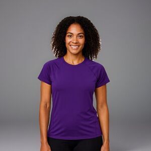Athleta Purple Shirt Top Women’s Size Medium Gym Workout Yoga Casual Stretch